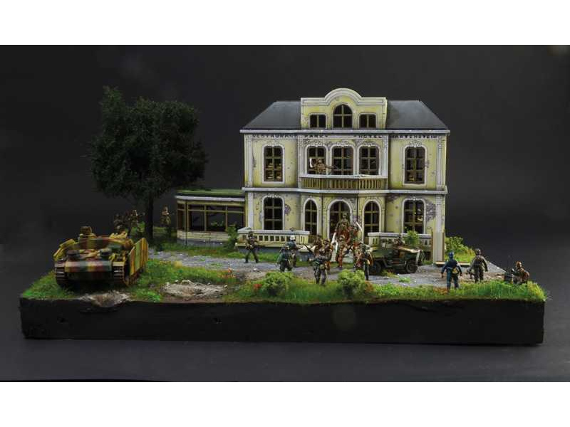 Italeri diorama - Hotel Hartenstein (1:72) | pkmodelar.cz