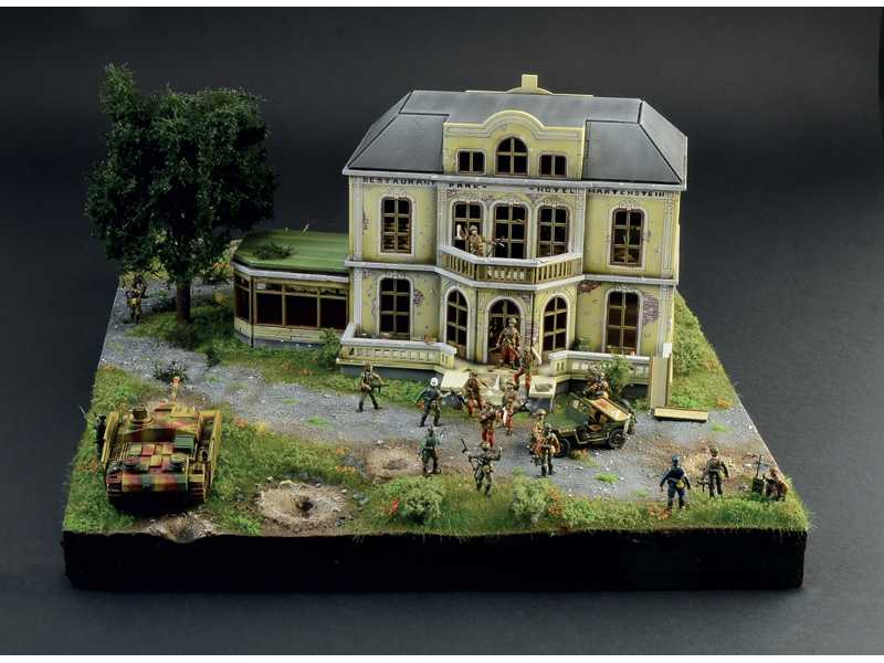 Italeri diorama - Hotel Hartenstein (1:72) | pkmodelar.cz