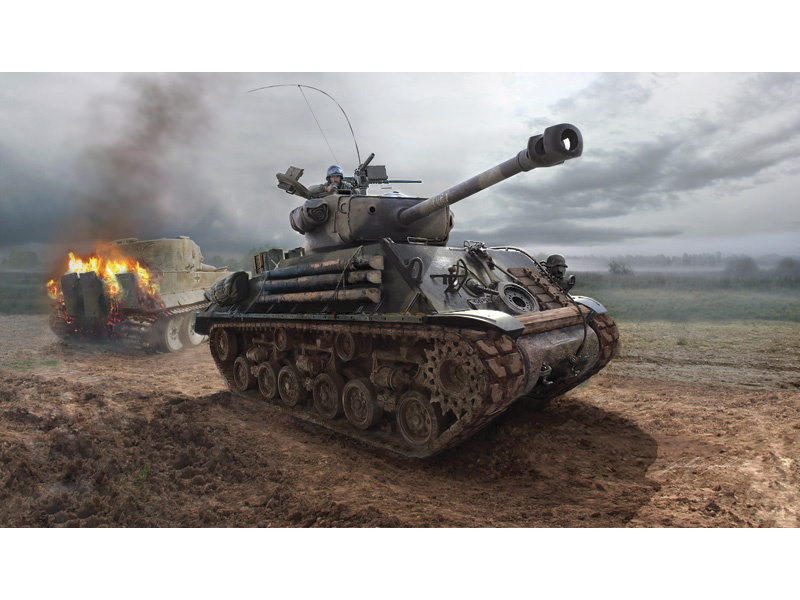 Plastikový model tanku Italeri 6529 M4A3E8 SHERMAN (1:35) | pkmodelar.cz