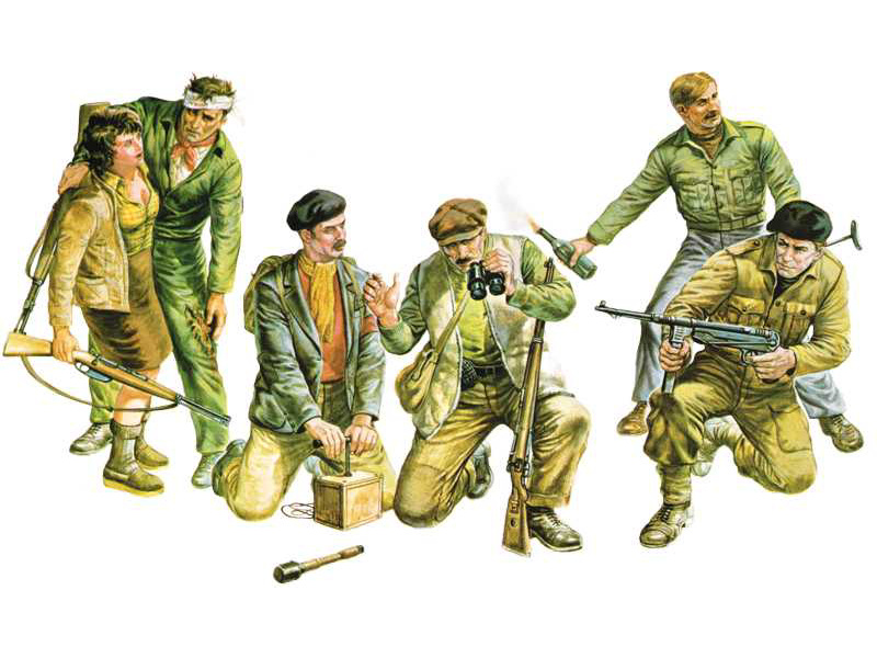 Plastikový model vojáků Italeri 6556 Partisans (1:35) | pkmodelar.cz