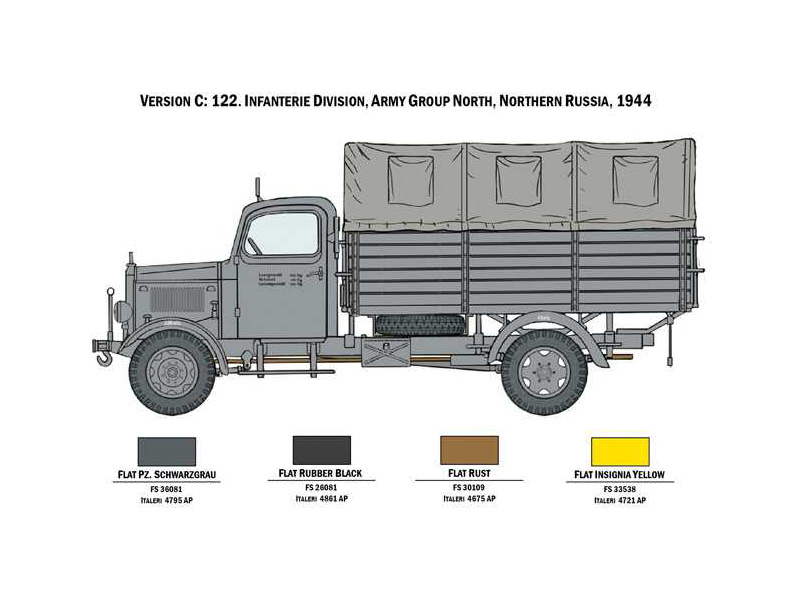 Plastikový model vojenské techniky Italeri 6558 Mercedes-Benz L3000 S (1:35) | pkmodelar.cz