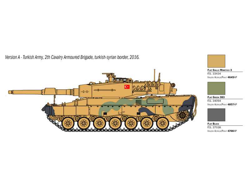 Plastikový model tanku Italeri 6559 Leopard 2A4 (1:35) | pkmodelar.cz