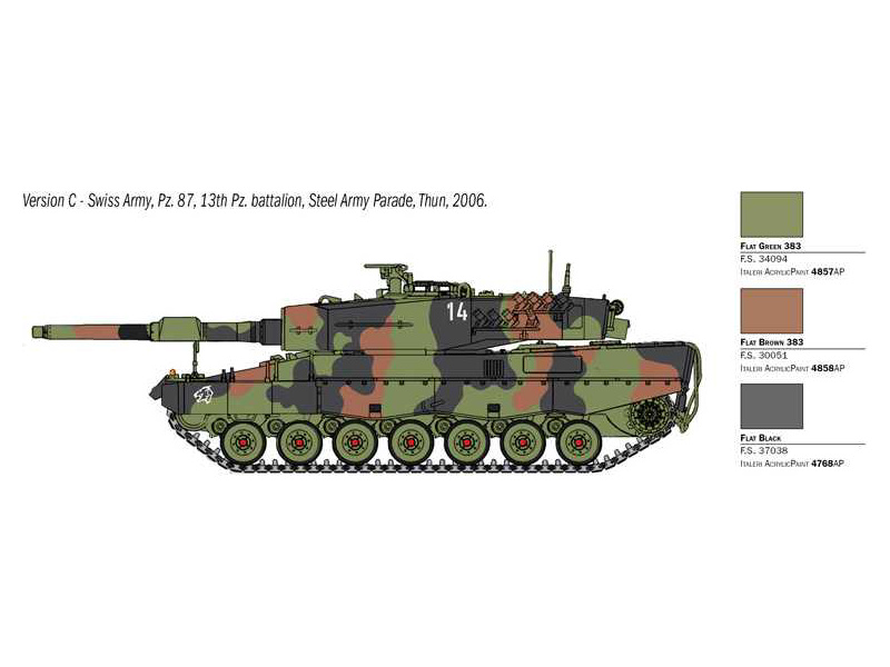Plastikový model tanku Italeri 6559 Leopard 2A4 (1:35) | pkmodelar.cz