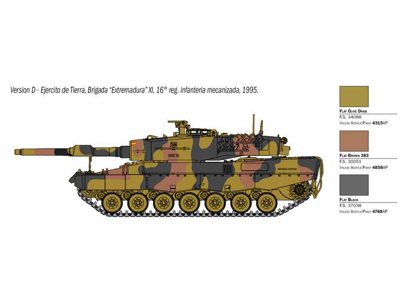 Plastikový model tanku Italeri 6559 Leopard 2A4 (1:35) | pkmodelar.cz