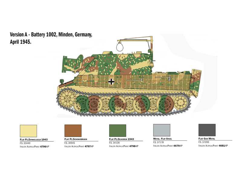 Plastikový model tanku Italeri 6573 38 cm RW 61 auf Sturmmorser Tiger (1:35) | pkmodelar.cz