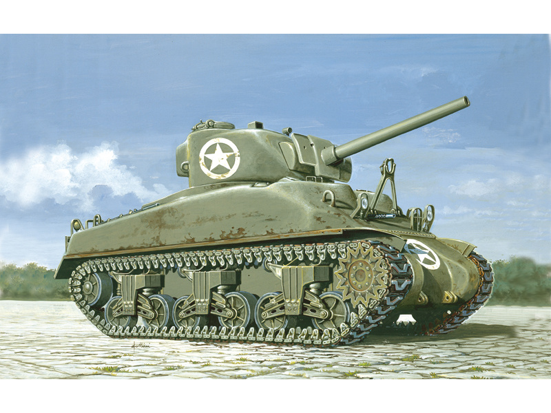 Italeri tank M4 Sherman (1:72) | pkmodelar.cz