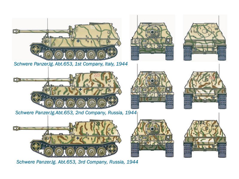 Plastikový model tanku Italeri 7012 Sd. Kfz. 184 Panzerjager Elefant (1:72) | pkmodelar.cz