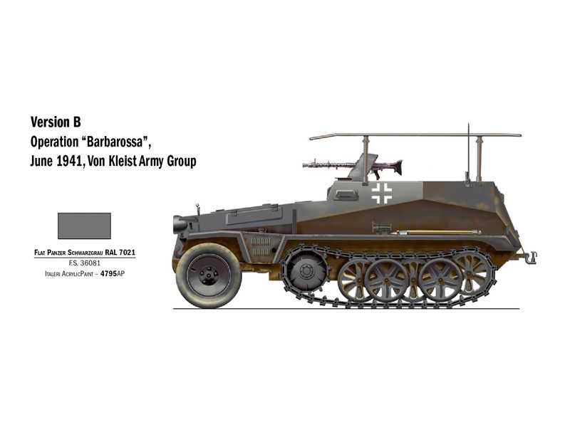 Italeri Sd. Kfz. 250/3 (1:72) | pkmodelar.cz