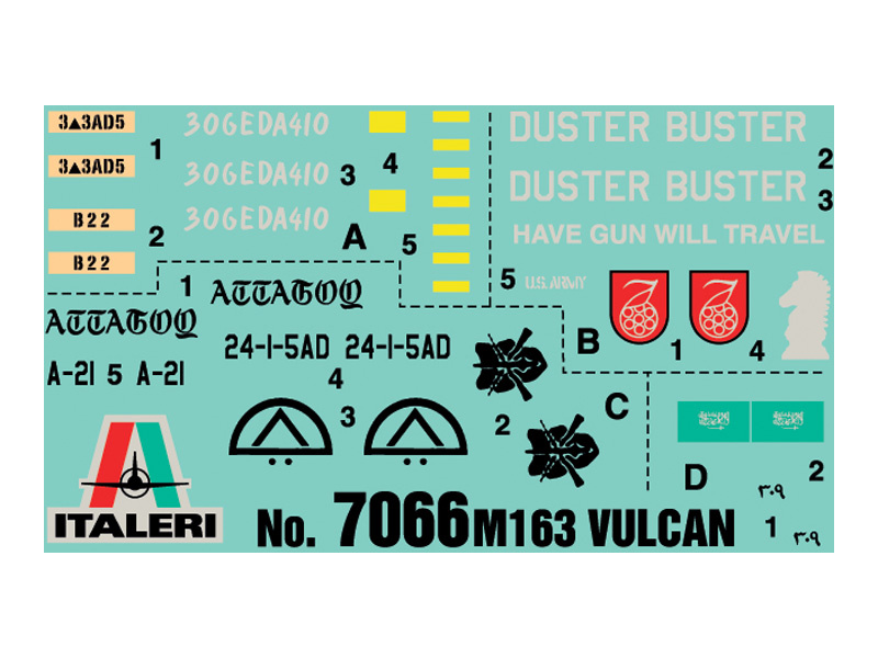 Plastikový model vojenské techniky Italeri 7066 M163 Vulcan Air Defense System (1:72) | pkmodelar.cz