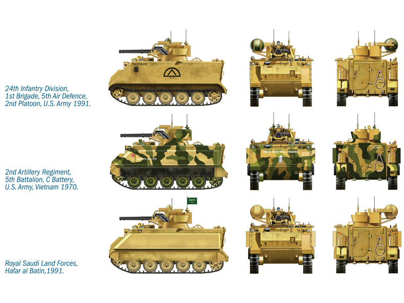 Plastikový model vojenské techniky Italeri 7066 M163 Vulcan Air Defense System (1:72) | pkmodelar.cz