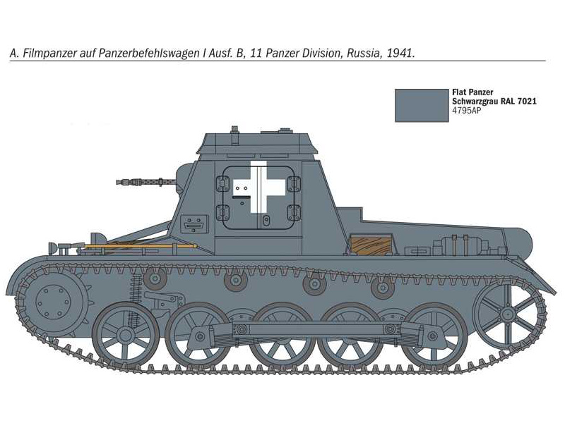 Plastikový model tanku Italeri 7072 Sd.Kfz. 265 Panzerbefehlswagen (1:72) | pkmodelar.cz