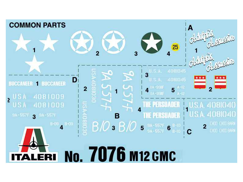 Plastikový model tanku Italeri 7076 M12 Motor Gun Carriage (1:72) | pkmodelar.cz