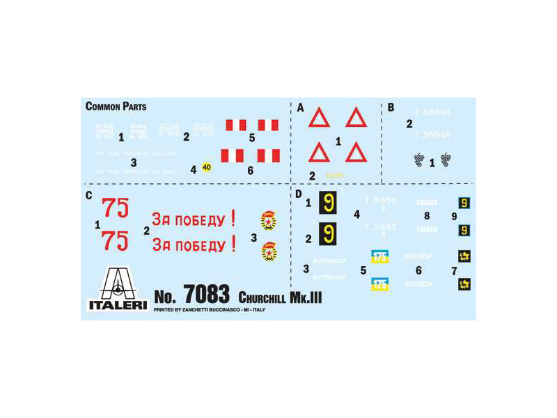 Plastikový model tanku Italeri 7083 Churchill Mk. III (1:72)  | pkmodelar.cz