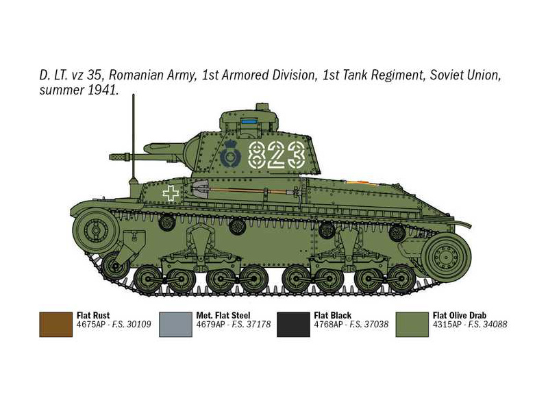 Plastikový model tanku Italeri 7084 - Pz. Kpfw. 35(t) (1:72) | pkmodelar.cz