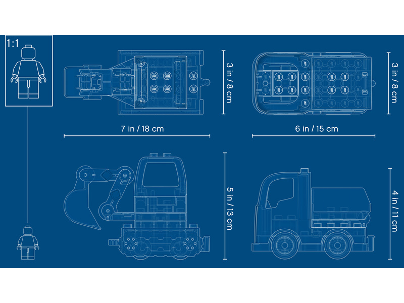 LEGO DUPLO - Náklaďák a pásový bagr | pkmodelar.cz