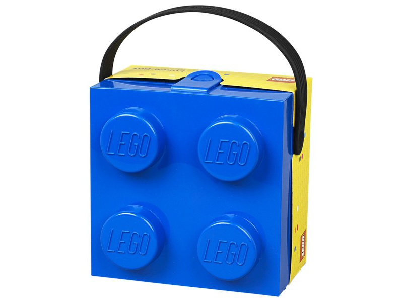 LEGO box s rukojetí 166x165x117mm - červený | pkmodelar.cz