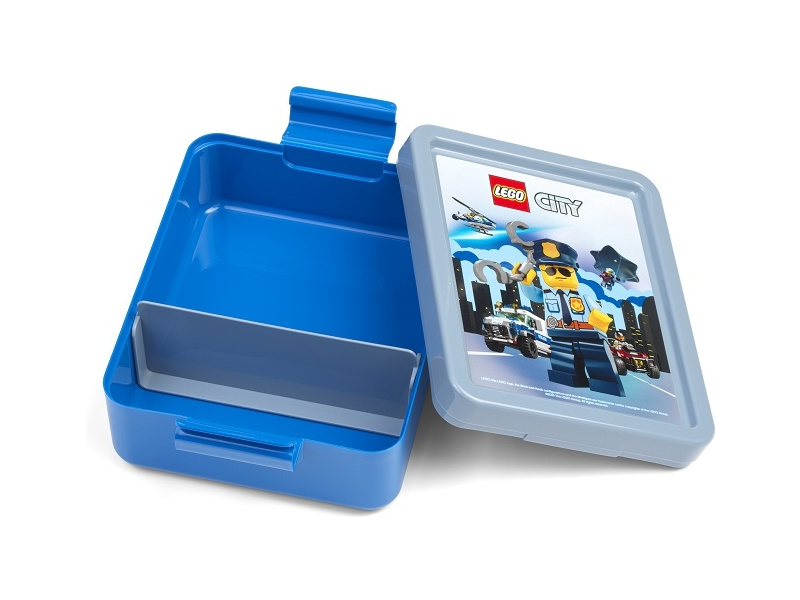 LEGO box na svačinu 170x135x69mm - Iconic Girl červený | pkmodelar.cz