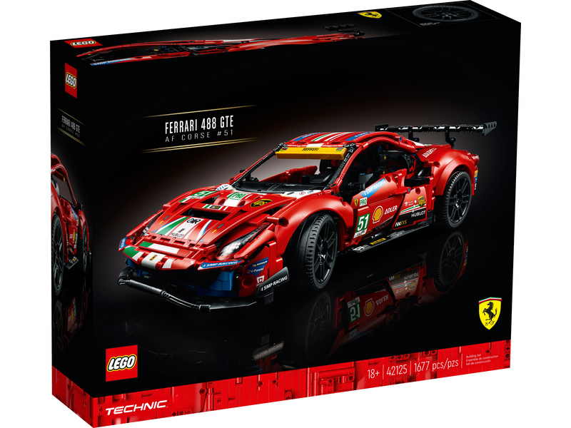 LEGO Technic - Ferrari 488 GTE AF Corse #51 | pkmodelar.cz