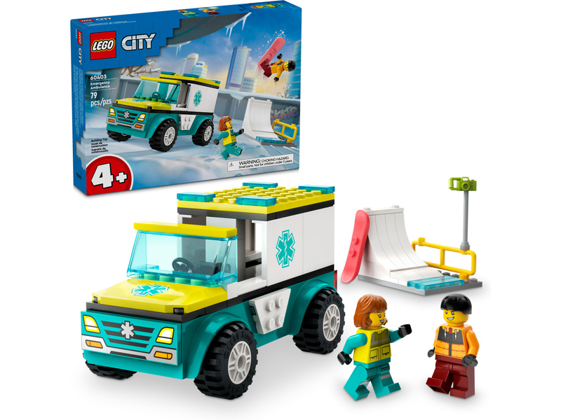 LEGO City - Sanitka a snowboardista | pkmodelar.cz