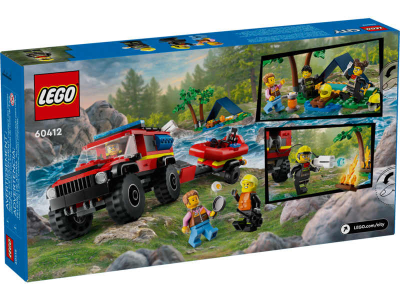 LEGO City - Hasičský vůz 4x4 a záchranný člun | pkmodelar.cz