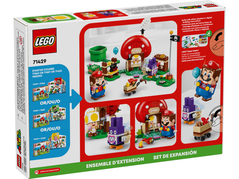 LEGO Super Mario - Nabbit v Toadově obchůdku – rozšiřující set | pkmodelar.cz