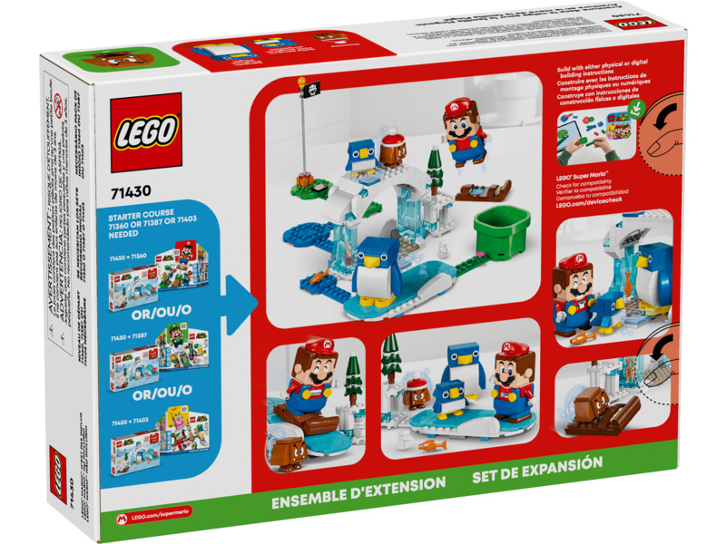 LEGO Super Mario - Sněhové dobrodružství s rodinou penguin – rozšiřující set | pkmodelar.cz