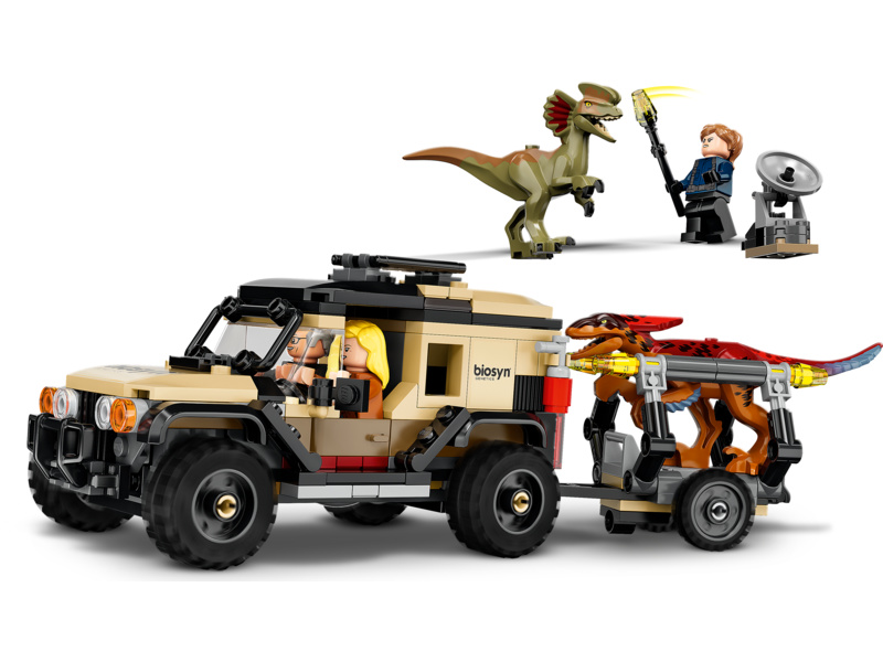 LEGO Jurassic World  - Přeprava pyroraptora a dilophosaura | pkmodelar.cz