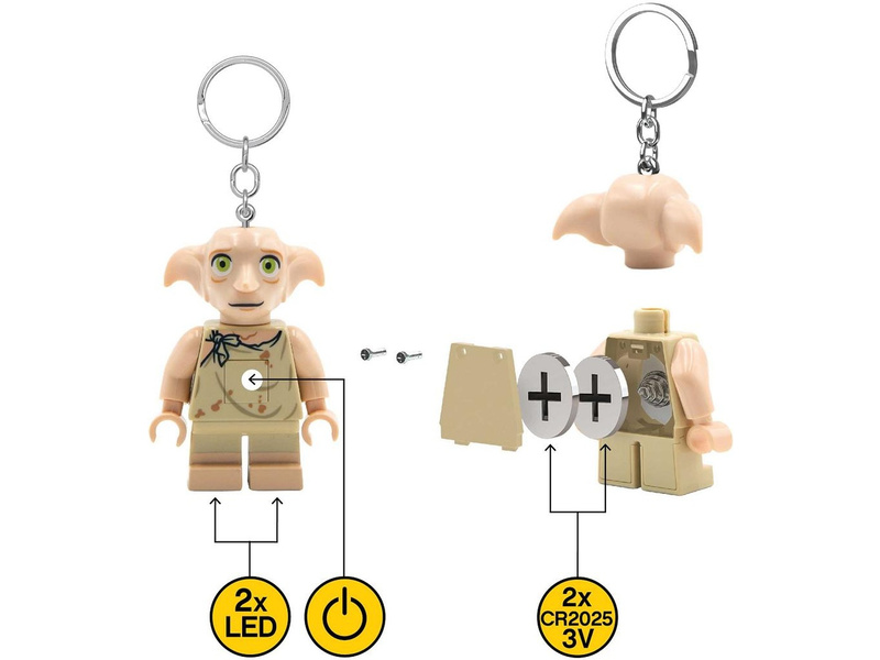 LEGO svítící klíčenka - Harry Potter Dobby | pkmodelar.cz