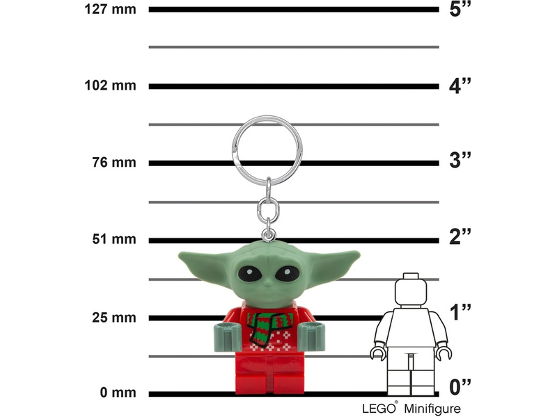 LEGO svítící klíčenka - Star Wars Baby Yoda ve svetru | pkmodelar.cz