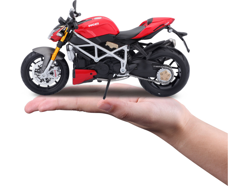 Model motocyklu Maisto Ducati Streetfighter S 1:12 červená | pkmodelar.cz