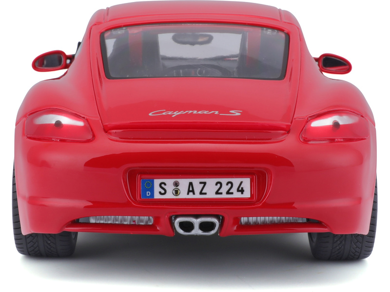 Maisto Porsche Cayman S 1:18 červená | pkmodelar.cz