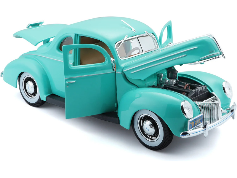 Maisto - 1939 Ford Deluxe Coupe, zelený, 1:18 | pkmodelar.cz