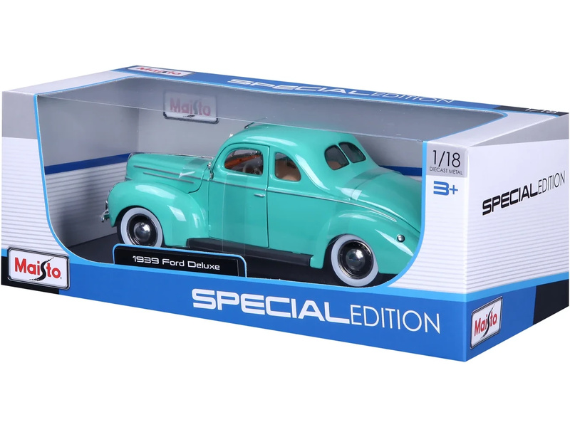 Maisto - 1939 Ford Deluxe Coupe, zelený, 1:18 | pkmodelar.cz