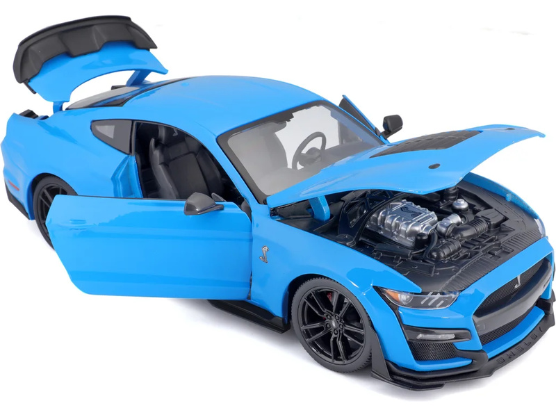 Maisto Ford Mustang Shelby GT500 2020 1:18 modrá | pkmodelar.cz