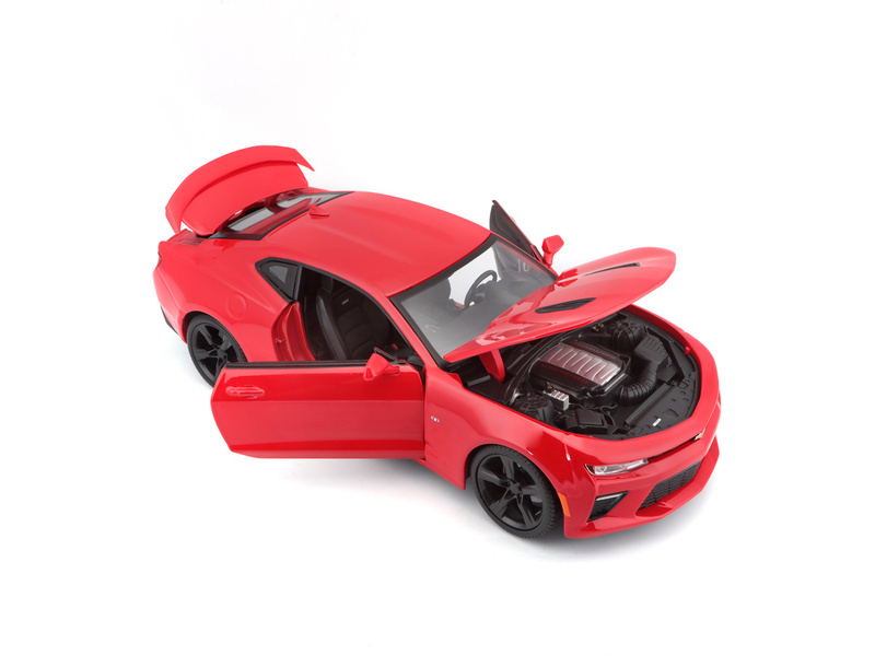 Maisto Chevrolet Camaro SS 2016 1:18 červená | pkmodelar.cz