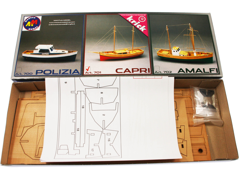 Mantua Model Plachetnice Capri 1:35 kit | pkmodelar.cz