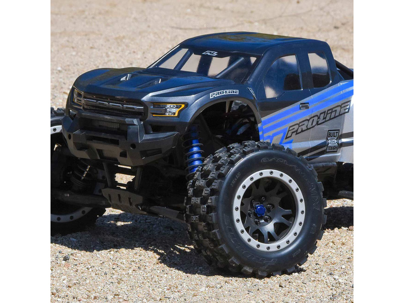 Pro-Line kolo 4.3", pneu Badlands MX43 Pro-Loc, disk Impulse H24mm černo-šedý (2) (X-Maxx) | pkmodelar.cz