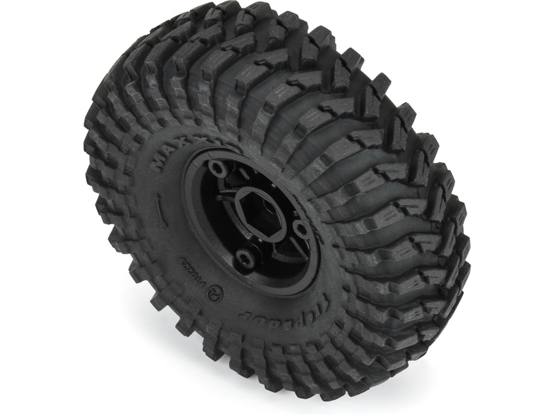 Pro-Line kolo s pneu 1:24 Maxxis Trepador 1.0", disk černý Holocomb H7mm (4) | pkmodelar.cz