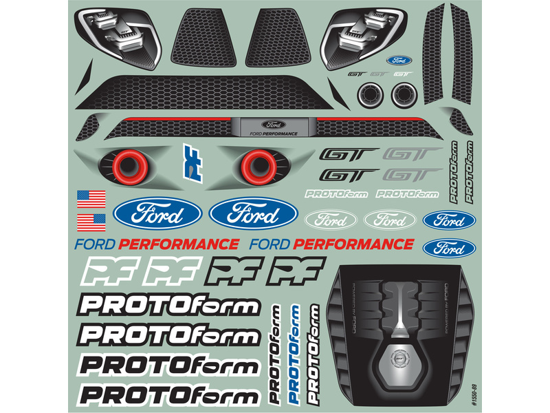 PROTOform karosérie 1:10 Ford GT LP (šasi 190mm s nízkými tlumiči) | pkmodelar.cz