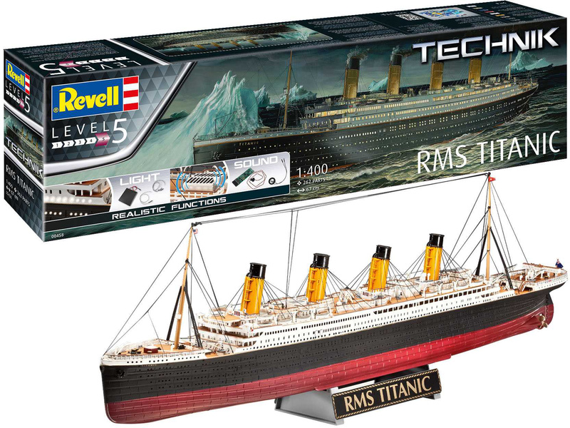 Plastikový model lodě Revell 00458 Technik RMS Titanic (1:400) | pkmodelar.cz
