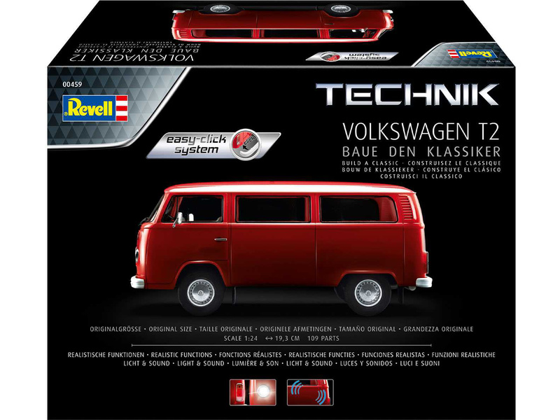 Revell Volkswagen T2 (1:24) (Easy-Click) | pkmodelar.cz