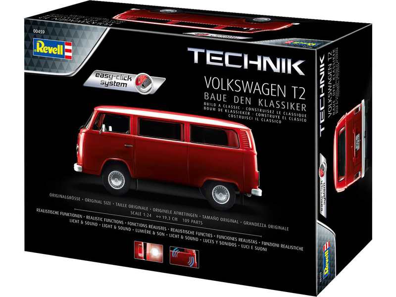 Revell Volkswagen T2 (1:24) (Easy-Click) | pkmodelar.cz