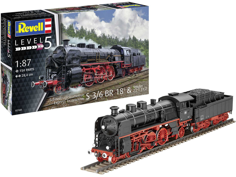 Revell  02168 S3/6 BR18(5) s tendrem (1:87) | pkmodelar.cz