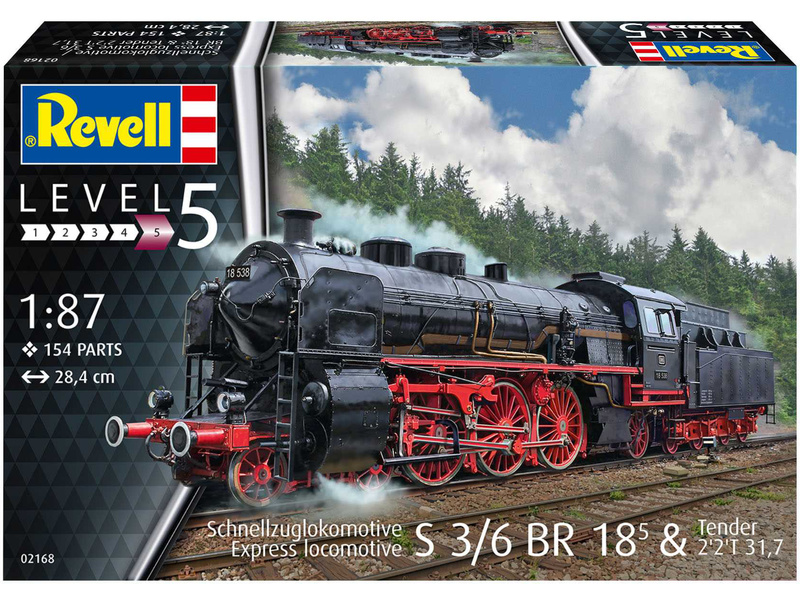 Revell  02168 S3/6 BR18(5) s tendrem (1:87) | pkmodelar.cz