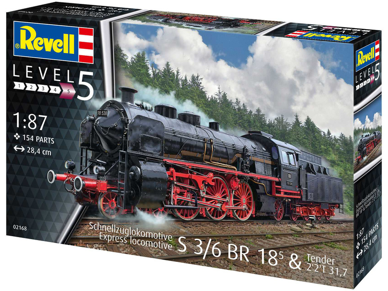 Revell  02168 S3/6 BR18(5) s tendrem (1:87) | pkmodelar.cz