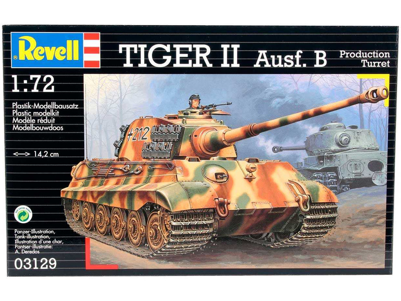 Plastikový model tanku Revell 03129 Tiger II Ausf. B (1:72) | pkmodelar.cz