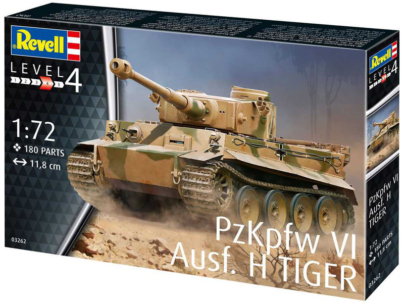 Plastikový model tanku Revell 03262 PzKpfw VI Ausf. H Tiger (1:72) | pkmodelar.cz