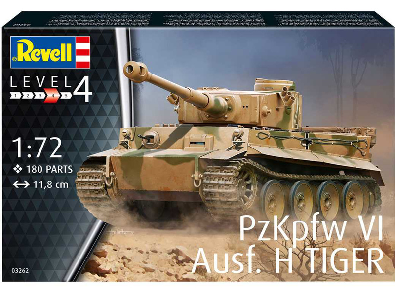 Plastikový model tanku Revell 03262 PzKpfw VI Ausf. H Tiger (1:72) | pkmodelar.cz