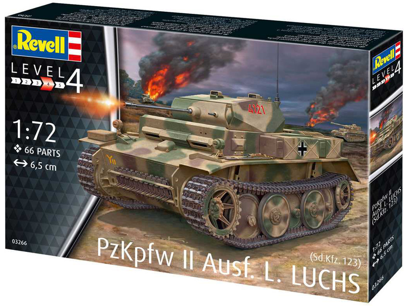 Plastikový model tanku Revell 03266 PzKpfw II Ausf.L Luchs (Sd.Kfz.123) (1:72) | pkmodelar.cz