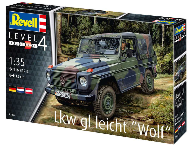 Plastikový model vojenské techniky Revell 03277 Mercedes-Benz Wolf (1:35) | pkmodelar.cz